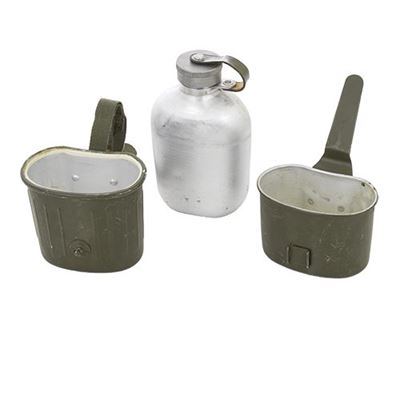 Bottiglia da campo BW 3 pezzi VERDE usata Bundeswehr 633015 3