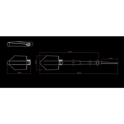 Paletta pieghevole con seghetto NERA usata GLOCK 16120000 2