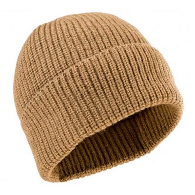 Cappello invernale lavorato a maglia CLASSIC MERINO lana COYOTE