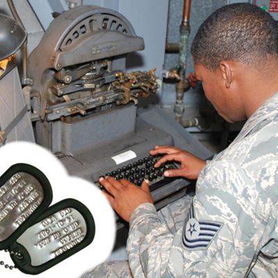 Conio di medagliette identificative US DOG TAG