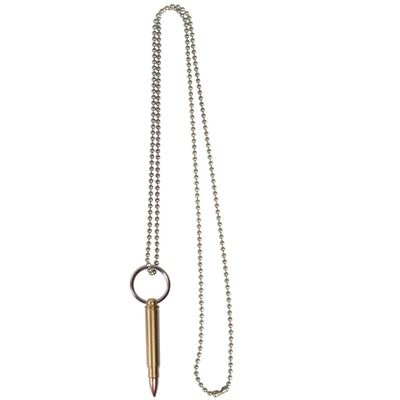 Ciondolo da collo grande PATRONA calibro 5,56 mm