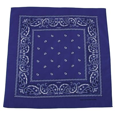 Sciarpa BANDANA 55x55 cm BLU/BIANCO