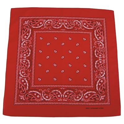 Sciarpa BANDANA 55x55 cm ROSSA/BIANCA