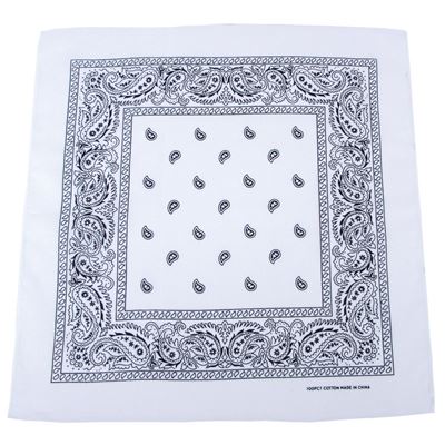 Sciarpa BANDANA 55x55 cm BIANCA/NERA