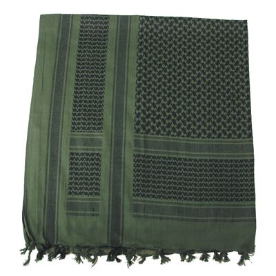 Sciarpa SHEMAGH in cotone VERDE-NERO MFH 16503B 2