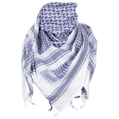 Sciarpa SHEMAGH in cotone BLU E BIANCO