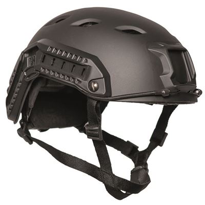 Casco FAST PARATROOPER completo in plastica NERO