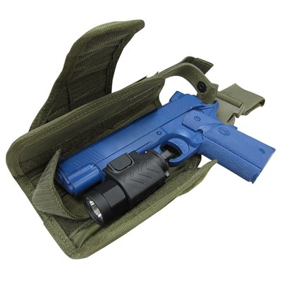 Fondina per pistola SINISTRA da coscia TORNADO VERDE CONDOR OUTDOOR 171170-001 2
