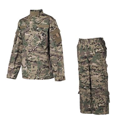 Completo da bambino con taglio mimetico ACU OPERATION CAMO