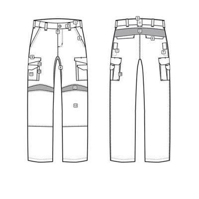 Pantaloni da donna 24-7 SERIES® PRO FLEX rip-stop VERDI TRU-SPEC 17230 3