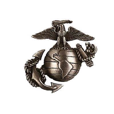 Distintivo USMC ARGENTO OPACO