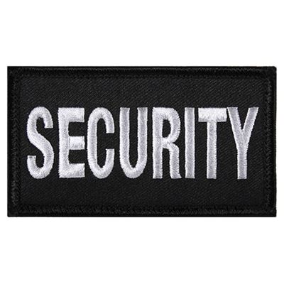 Toppa SECURITY velcro 4,5 x 8,5 cm