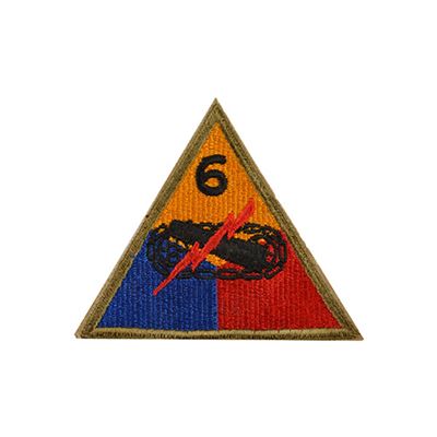 Toppa US "6TH ARMY DIV."