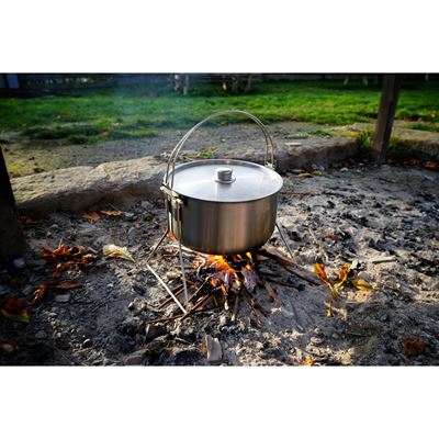Pentola in acciaio inox HORDEN 10 litri. Doppio manico + piedini. Origin Outdoors 179613 8
