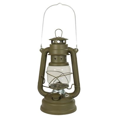 Lampada a petrolio 25 cm Hurricane VERDE OPACO
