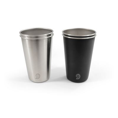 Bicchieri in acciaio inossidabile LIVINGSTONE, set da 4 pezzi, 475 ml