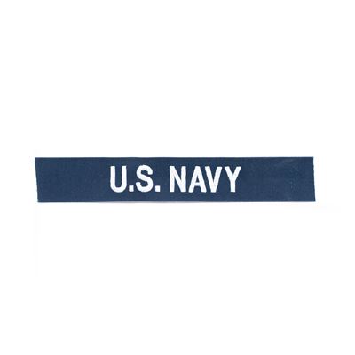 Toppa "U.S. NAVY" filo argentato BLU