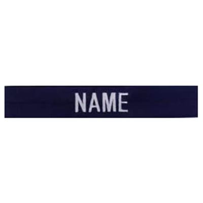 Toppa con nome 3x "NAME" filo argentato BLU