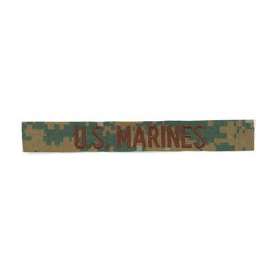 Toppa "U.S. MARINES" filo marrone MARPAT WOODLAND