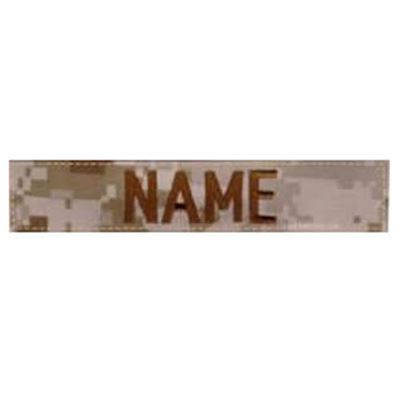 Toppa con nome "NAME" 12,5 cm VELCRO MARPAT DESERT