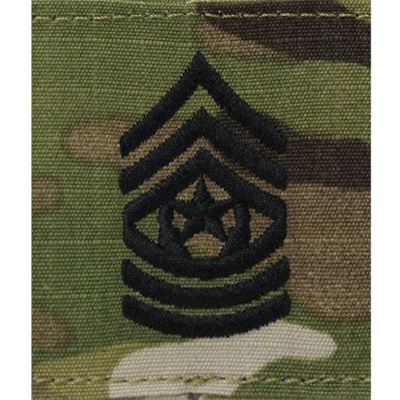 Patch grado Command Sergeant Major E-9 velcro OCP®
