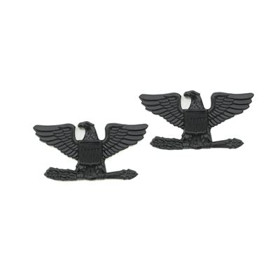 Distintivo di grado COLONEL SUBDUED NERO paio
