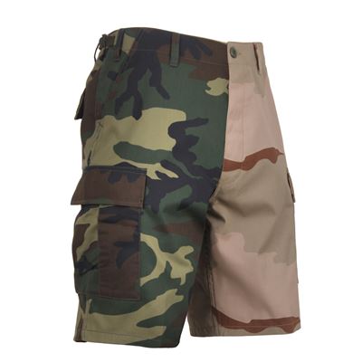 Pantaloncini bicolori BDU WOODLAND/3-COL DESERT CAMO