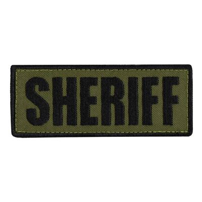 Toppa SHERIFF 12,7 x 5 cm NERO