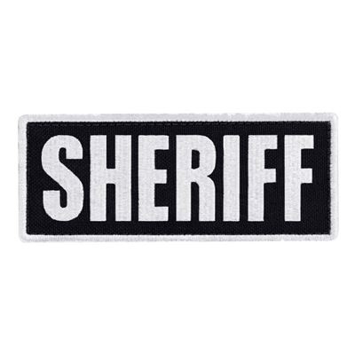 Toppa SHERIFF 12,7 x 5 cm BIANCA