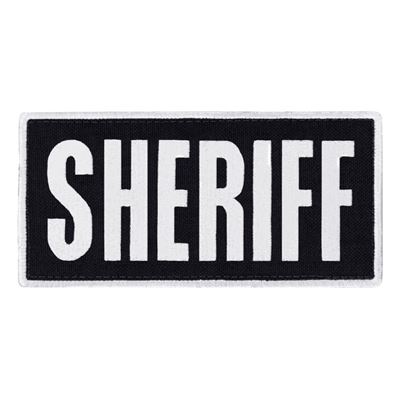 Toppa SHERIFF 15,2 x 7,6 cm BIANCA