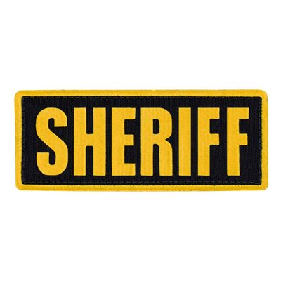 Toppa SHERIFF 12,7 x 5 cm GIALLO