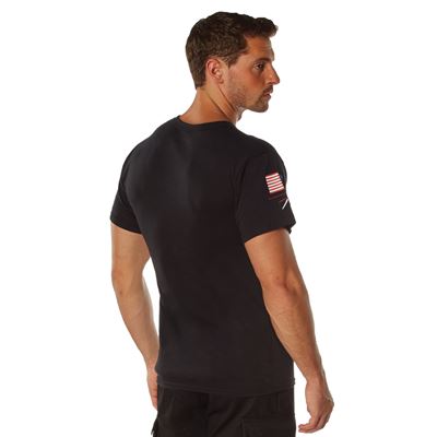 Maglietta FREEDOM & LIBERTY maniche corte NERO ROTHCO 18125 3