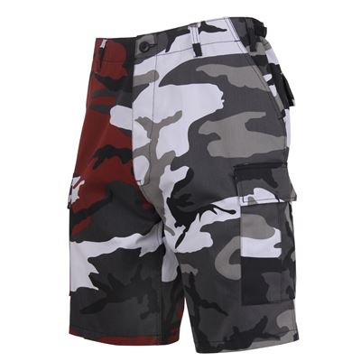 Pantaloncini bicolori BDU RED/CITY CAMO