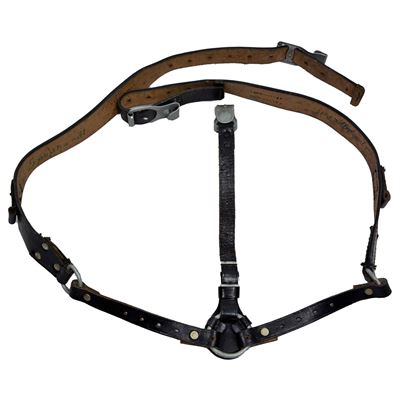 Bretelle WH/NVA imbracatura in pelle NERA usata