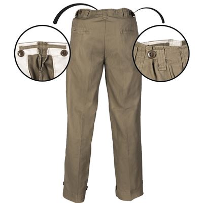 Pantaloni da campo US M43 VERDI repro MIL-TEC® 18502200 2