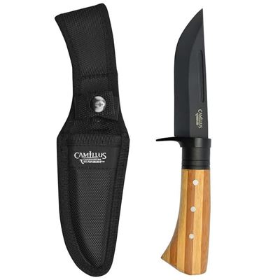 Coltello HUNTER con manico in bambù e fodero CAMILLUS 18538 3