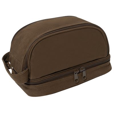Borsa DELUXE TRAVEL KIT per articoli da toilette EARTH BROWN