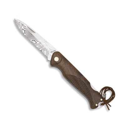 Coltello pieghevole 18661 manico LEGNO