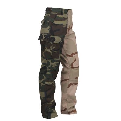 Pantaloni bicolori BDU WOODLAND/3-COL DESERT ROTHCO 1870 2