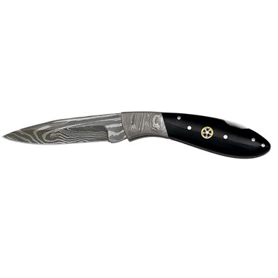 Coltello pieghevole DAMAŠEK con manico in CORNO