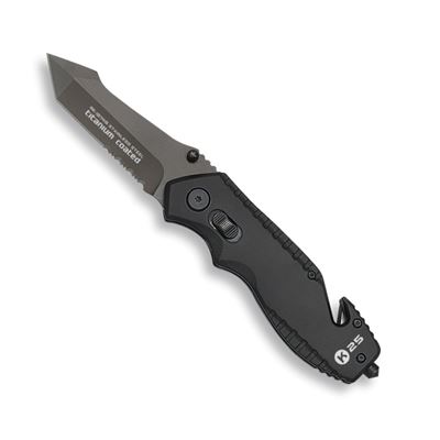 Coltello pieghevole 18749 tattico lama combinata NERO