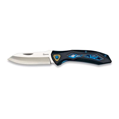 Coltello pieghevole 18809 lama liscia NERO-BLU