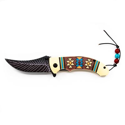 Coltello pieghevole INDIAN CLASSIC con lama liscia