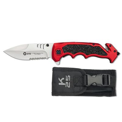 Coltello pieghevole PENKNIFE lama combinata NERO/ROSSO
