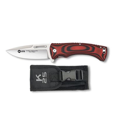 Coltello pieghevole WENGUE lama liscia NERO/ROSSO