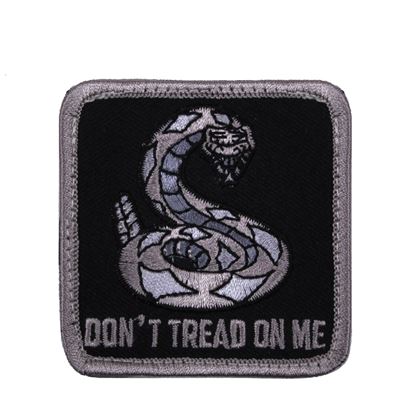 Toppa DON'T TREAD ON ME velcro NERO