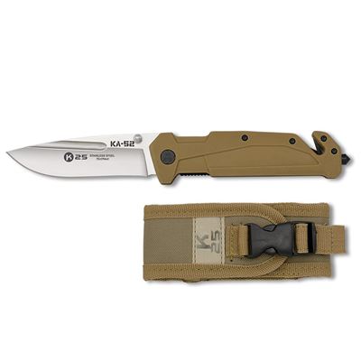 Coltello pieghevole KA-52 lama liscia COYOTE