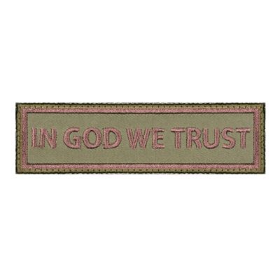 Toppa IN GOD WE TRUST con velcro