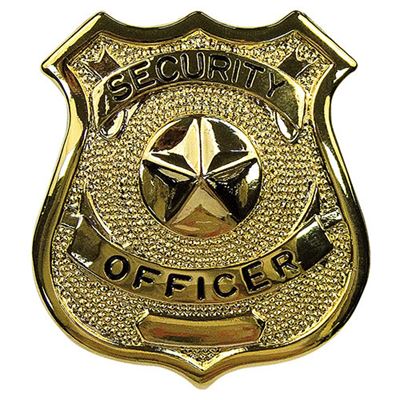 Distintivo SECURITY OFFICER ORO