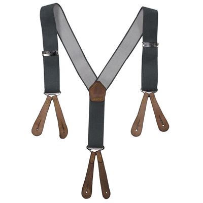 Bretelle britanniche per pantaloni GRIGIE originali usate